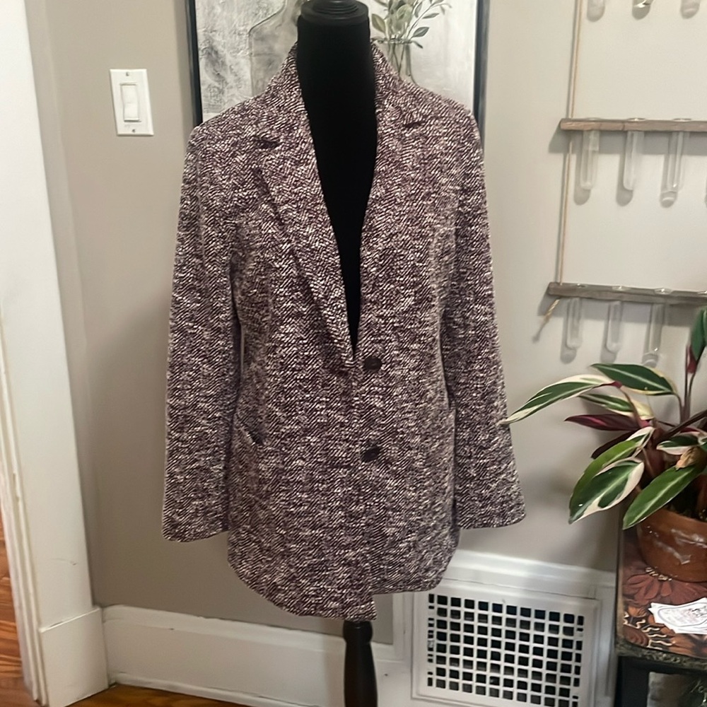 Talbots purple Tweed blazer - NEW